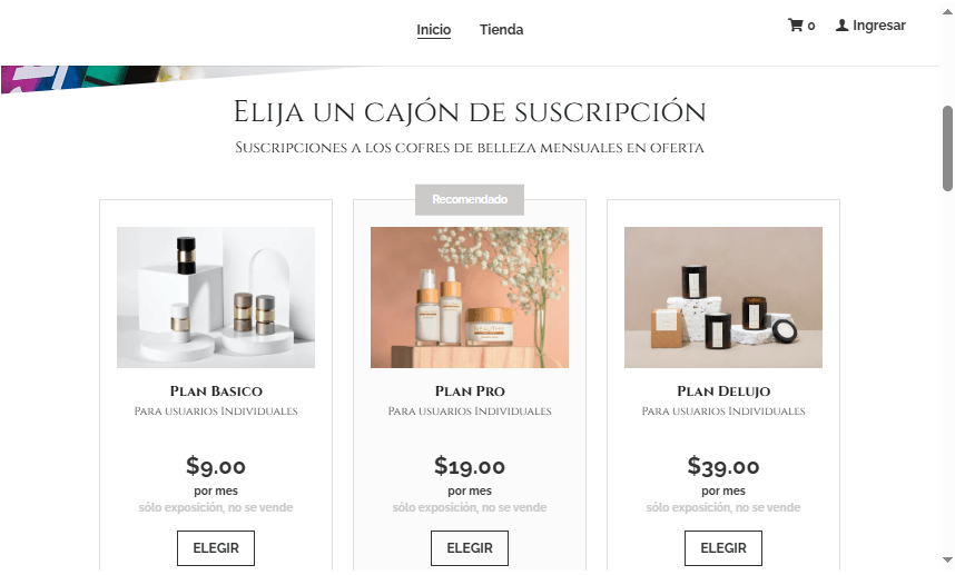 Plantilla de tienda online de caja misteriosa de Strikingly Plantilla de tienda online de caja misteriosa de Strikingly