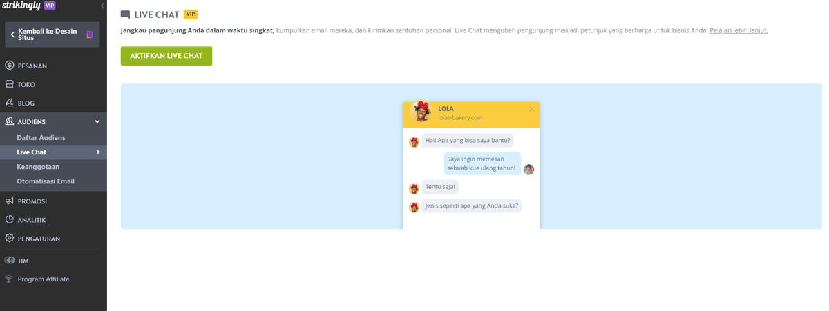 Aktifkan Obrolan Langsung Aktifkan Obrolan Langsung