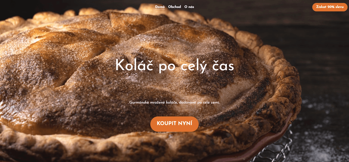 Šablona Pie All the Time od Strikingly Šablona Pie All the Time od Strikingly