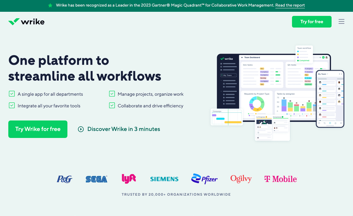 Wrike: Software pro správu úloh Wrike: Software pro správu úloh