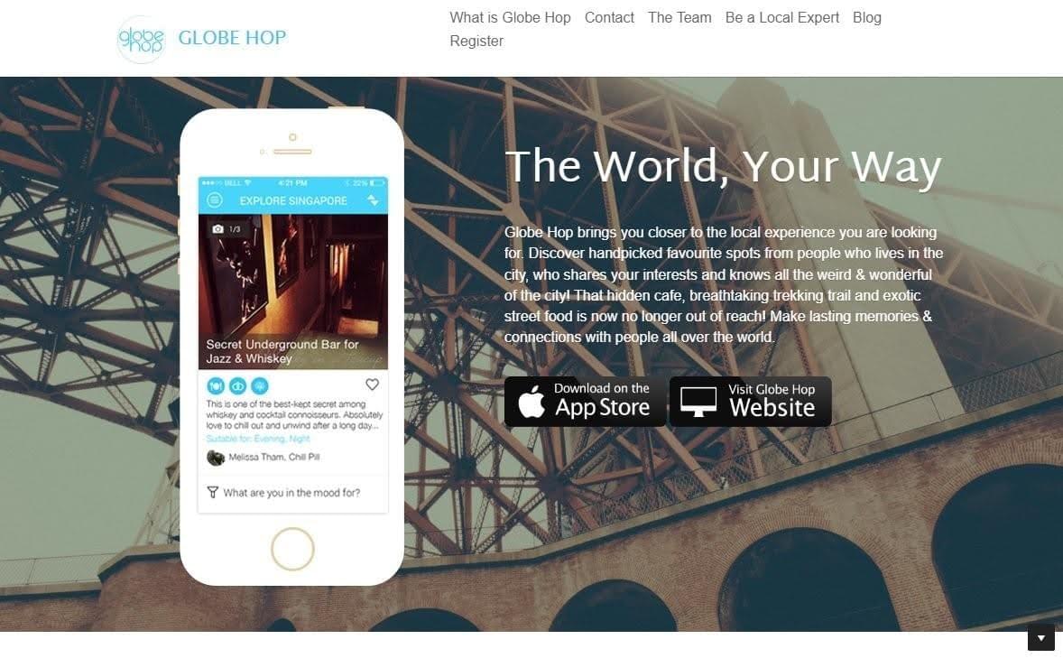 Sitio web de Globe Hop Sitio web de Globe Hop