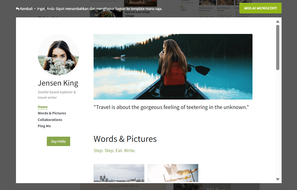 Template Penulisan Kreatif Bersih dari Strikingly Template Penulisan Kreatif Bersih dari Strikingly