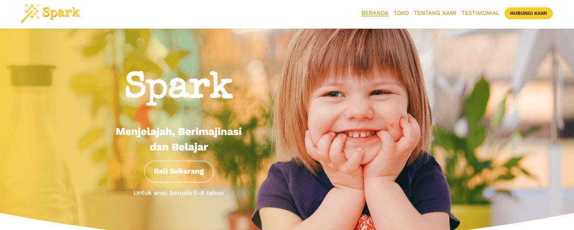 Templat Spark dari Strikerly Templat Spark dari Strikerly