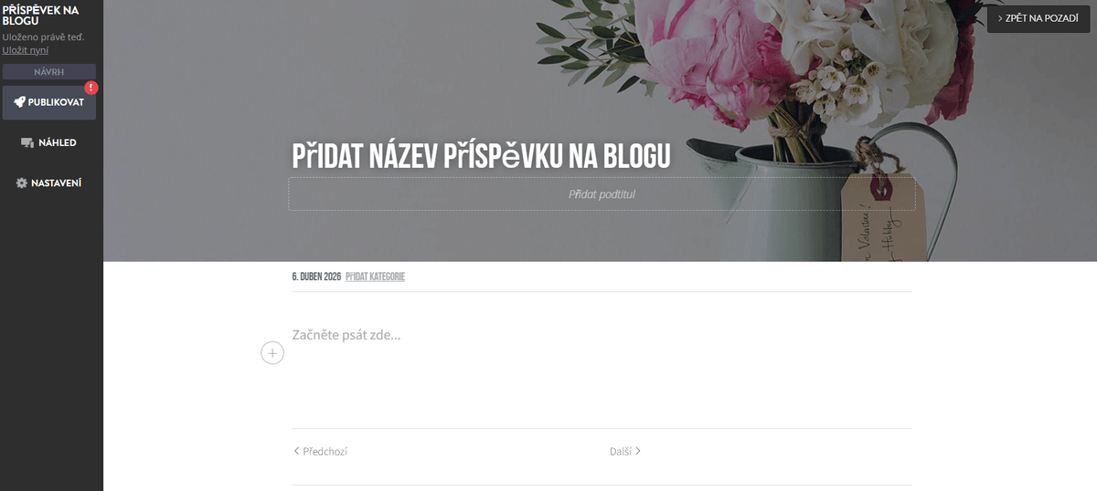 Editor blogu Striktně Editor blogu Striktně
