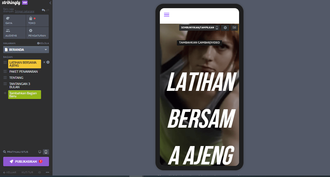 Bagaimana Strikingly Dapat Membantu Iklan Kebugaran - Desain Responsif Bagaimana Strikingly Dapat Membantu Iklan Kebugaran - Desain Responsif