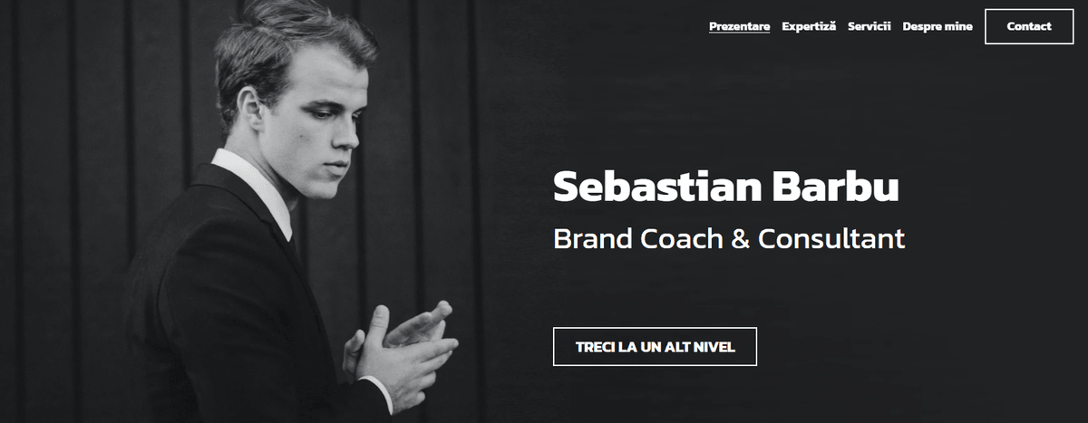Șablon Brand Coach de la Strikingly Șablon Brand Coach de la Strikingly