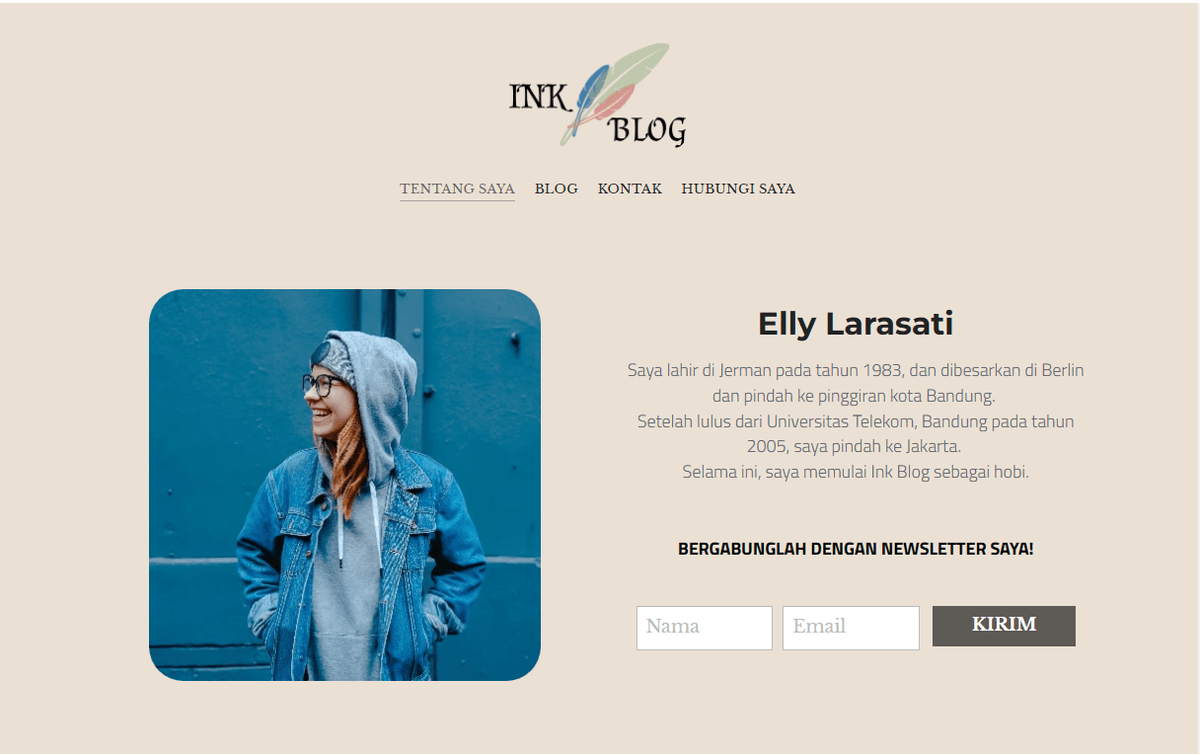 Template Blog Tinta dari Strikingly Template Blog Tinta dari Strikingly