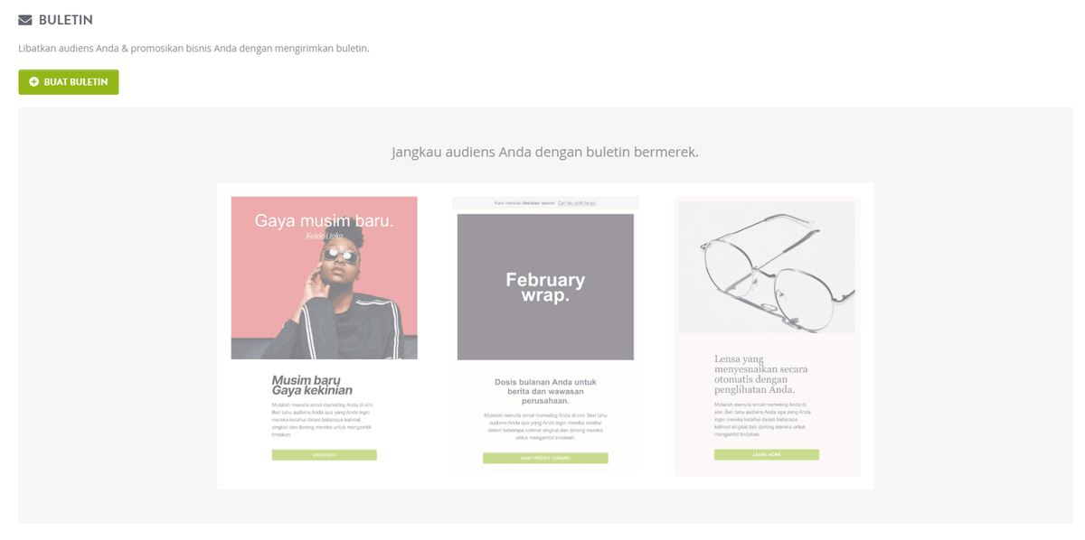 Fitur Buletin yang Mencolok Fitur Buletin yang Mencolok