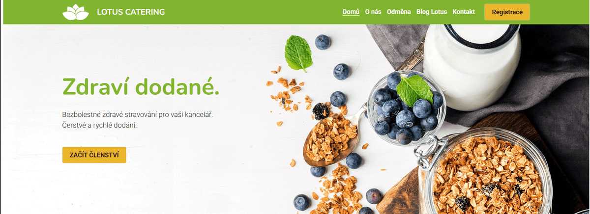 Šablona pro catering Lotus Šablona pro catering Lotus