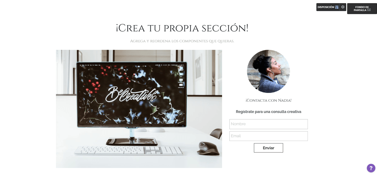 Crea tu propia sección en Strikingly Crea tu propia sección en Strikingly