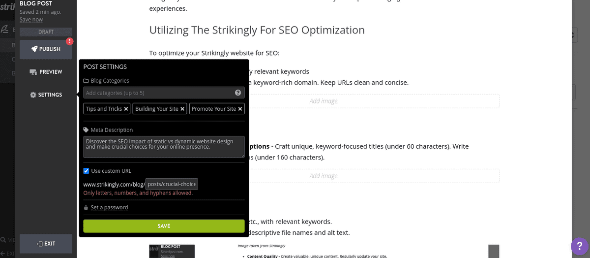 Statický vs. dynamický web - Výběr správného designu webu pro vaši firmu - Využití Strikingly pro SEO optimalizaci - Title tagy a meta popisy Statický vs. dynamický web - Výběr správného designu webu pro vaši firmu - Využití Strikingly pro SEO optimalizaci - Title tagy a meta popisy