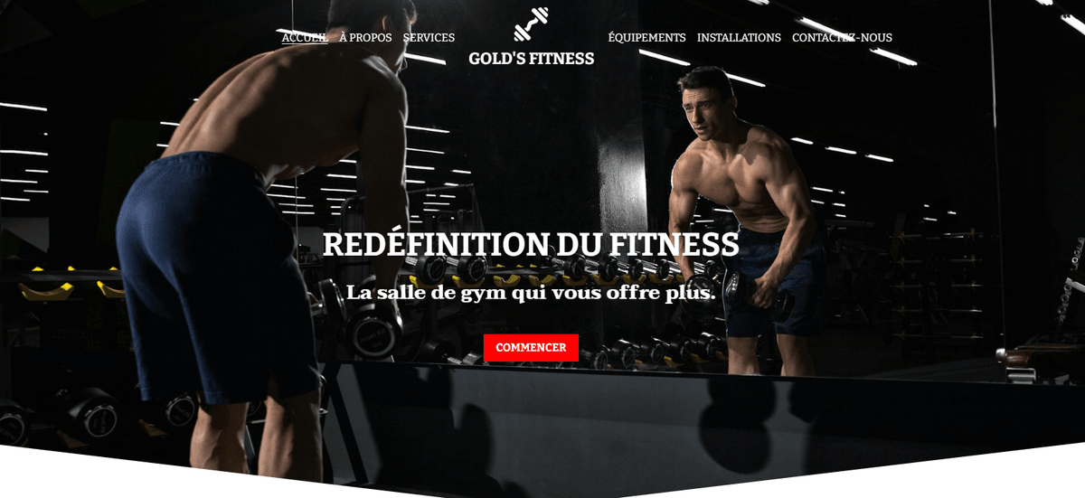 concevoir une page d'accueil pour un coach sportif concevoir une page d'accueil pour un coach sportif
