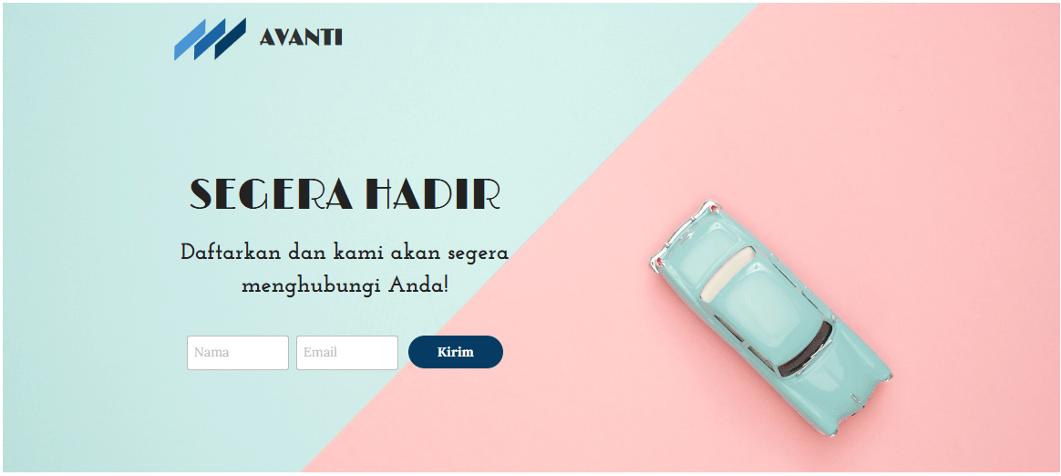 Template Avanti dari Strikingly Template Avanti dari Strikingly