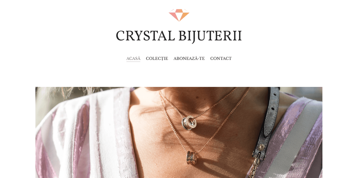 Șablon Crystal Online Boutique de la Strikingly Șablon Crystal Online Boutique de la Strikingly