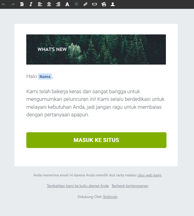 Strikingly Buletin Editor Strikingly Buletin Editor