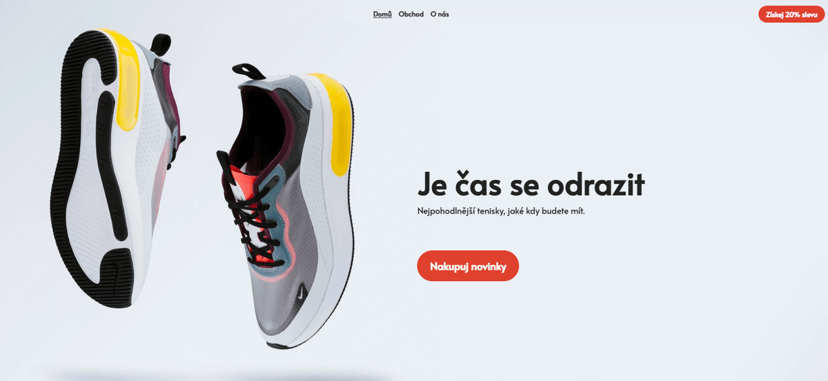 Šablona obchodu Bounce Time od Strikingly Šablona obchodu Bounce Time od Strikingly