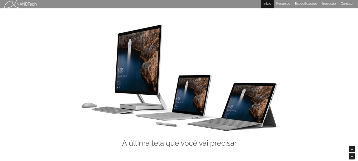 Modelo Light Deck da Strikingly Modelo Light Deck da Strikingly