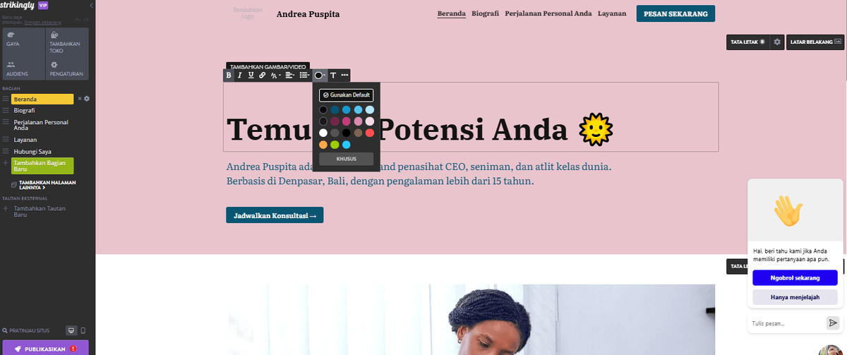 Cara Menargetkan Iklan Dengan Strikingly - Branding Yang Konsisten Cara Menargetkan Iklan Dengan Strikingly - Branding Yang Konsisten