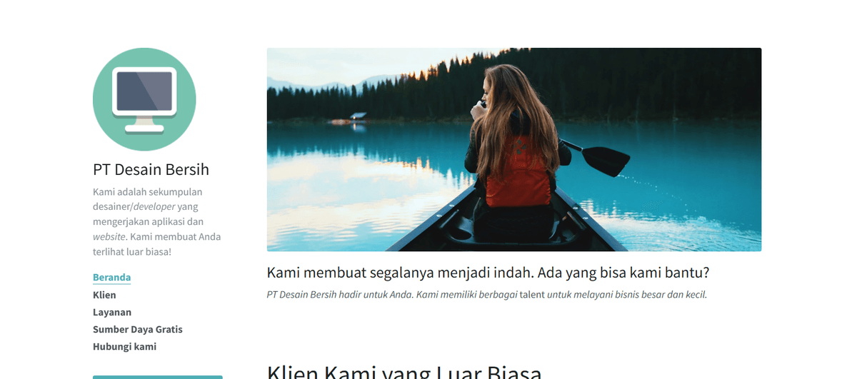 Template Situs Web Bersih Template Situs Web Bersih