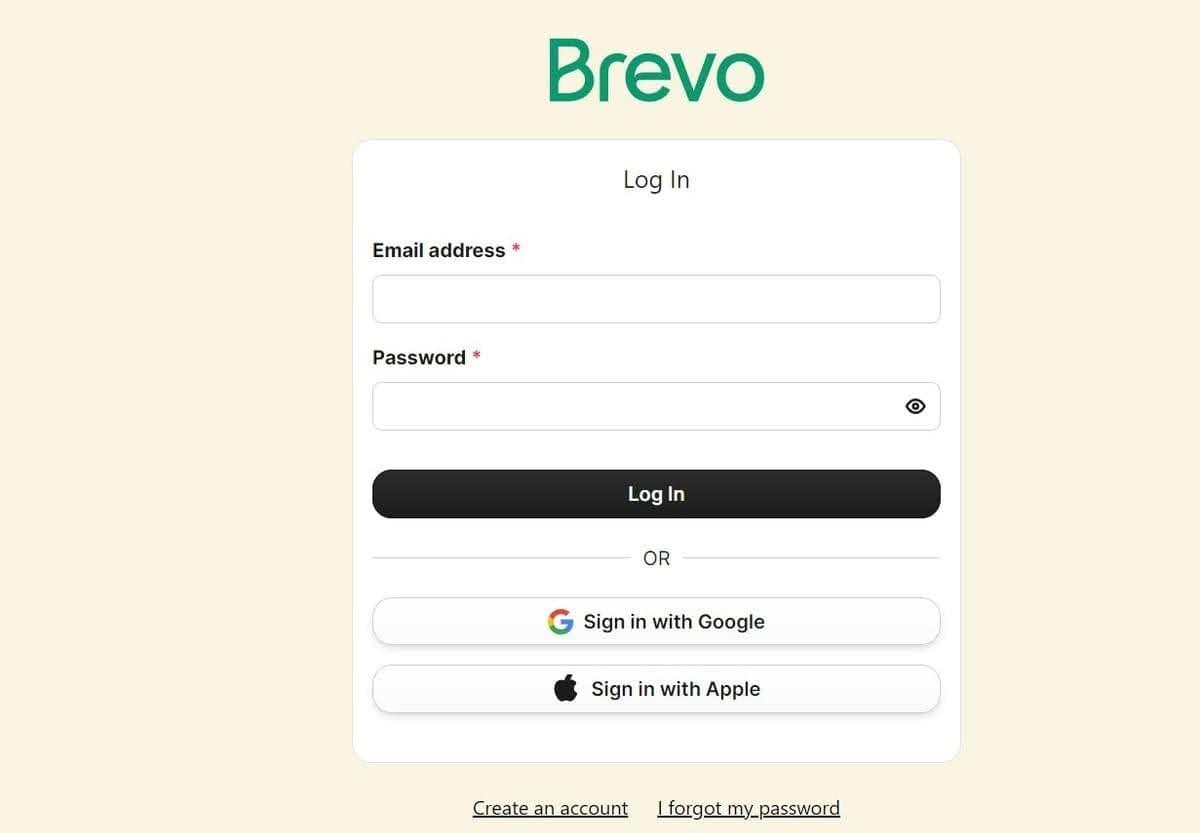 Página de destino de Brevo Página de destino de Brevo