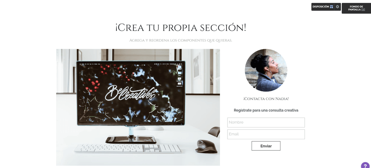 Crea tu propia sección en Strikingly Crea tu propia sección en Strikingly