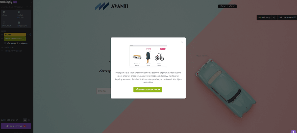 Jak začít online podnikat se Strikingly - Nastavení funkcí elektronického obchodování Jak začít online podnikat se Strikingly - Nastavení funkcí elektronického obchodování