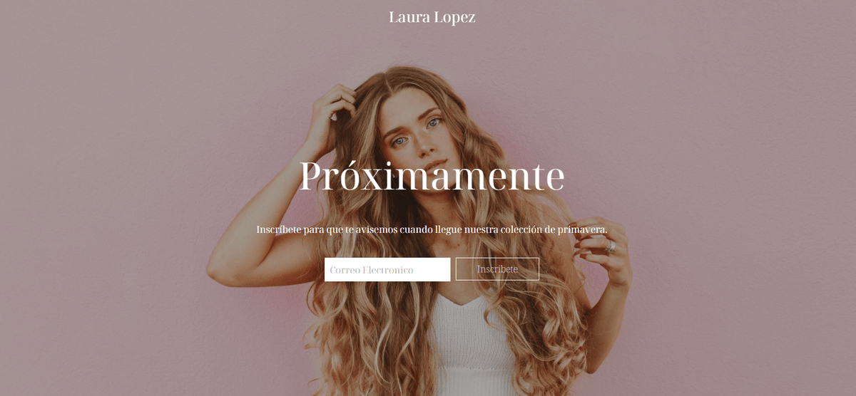 Plantilla de «Próximamente» Plantilla de «Próximamente»