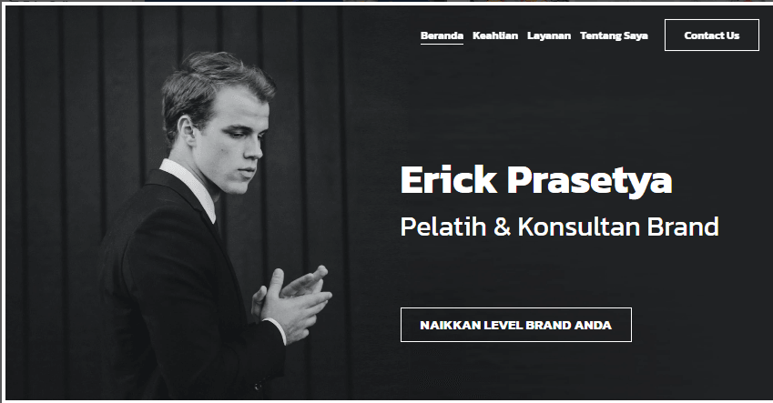 Templat Situs Web Pembicara Pelatih Merek dari Strikingly Templat Situs Web Pembicara Pelatih Merek dari Strikingly