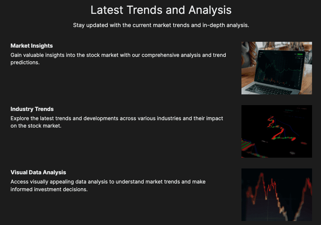 Vytvořte vizualizaci dat akciového trhu pomocí Strikingly Vytvořte vizualizaci dat akciového trhu pomocí Strikingly