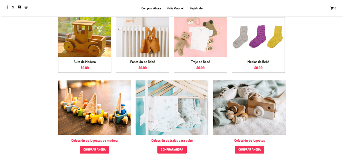 Plantilla de tienda online Peggi de Strikingly Plantilla de tienda online Peggi de Strikingly