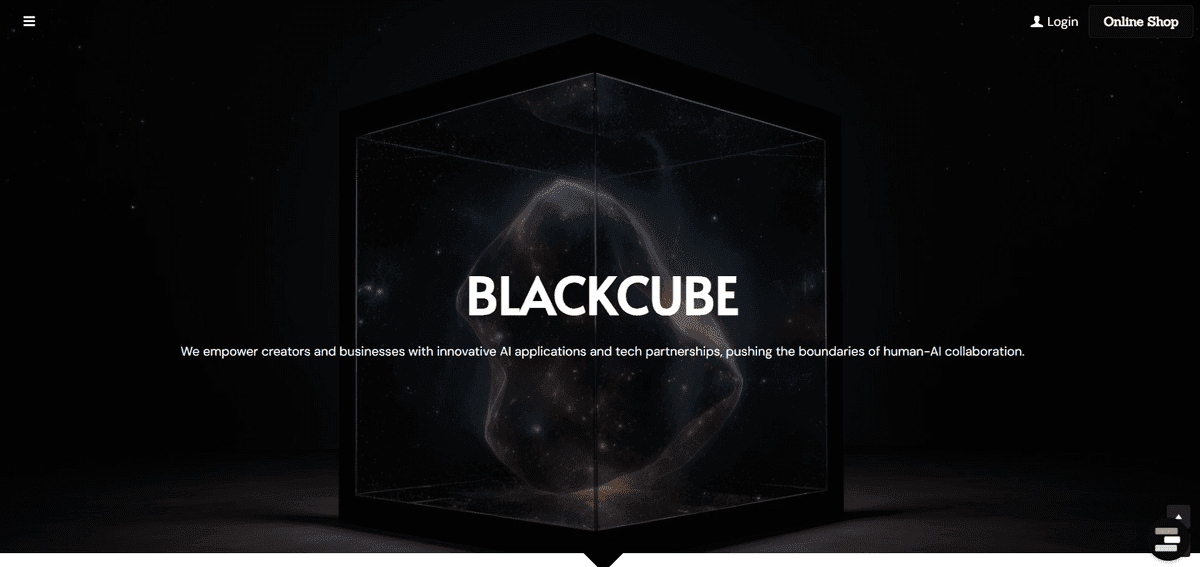 Blackcube ecommerce with Strikingly Blackcube ecommerce with Strikingly