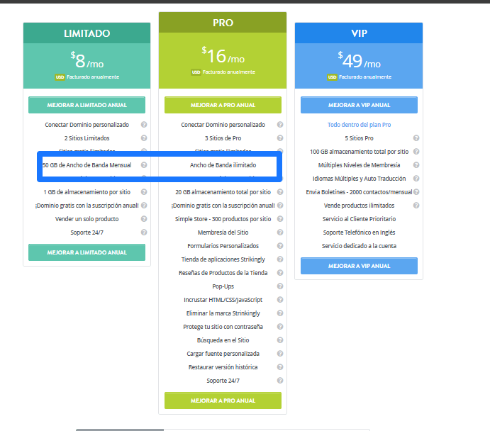 Página de precios sorprendentes Página de precios sorprendentes