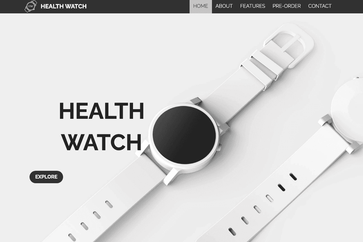 Plantilla de vigilancia de la salud de Strikingly Plantilla de vigilancia de la salud de Strikingly