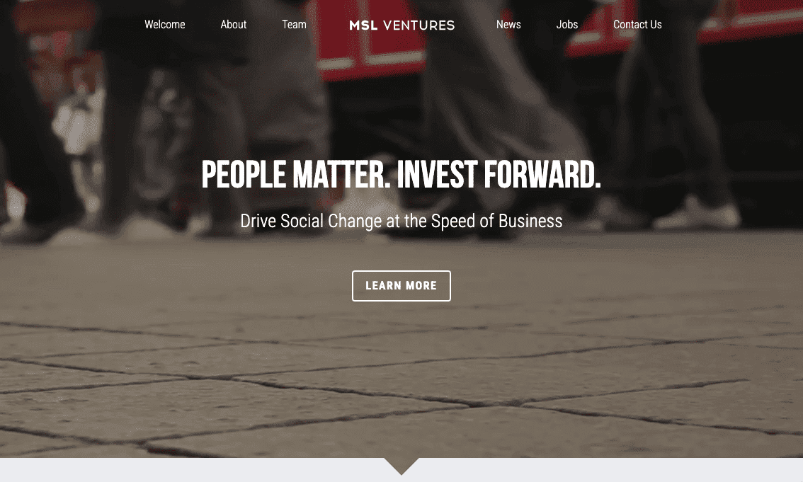 Plantilla de sitio web de MSL Ventures de Strikingly Plantilla de sitio web de MSL Ventures de Strikingly