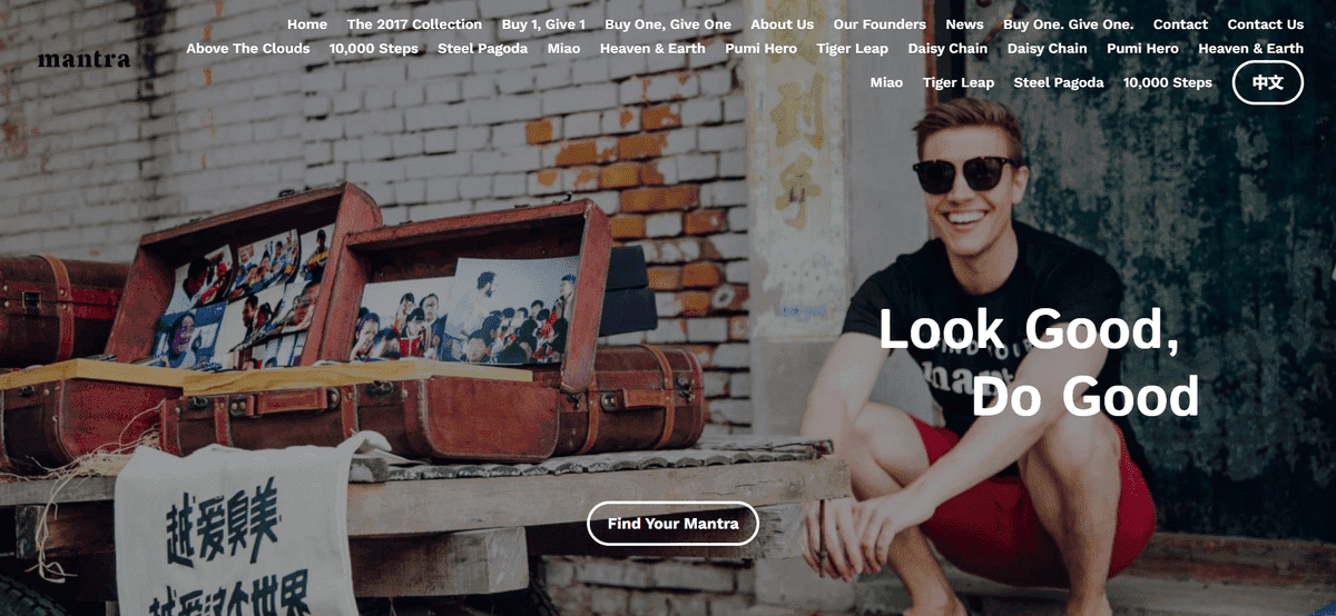 Situs web e-commerce Mantra dengan Strikingly Situs web e-commerce Mantra dengan Strikingly