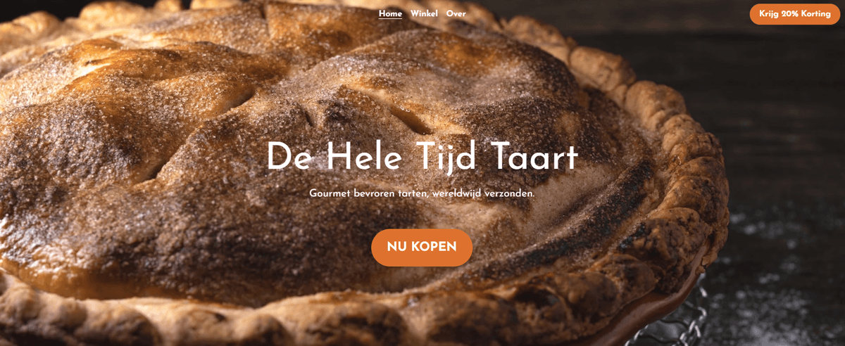 Taart de hele tijd sjabloon van Strikingly Taart de hele tijd sjabloon van Strikingly