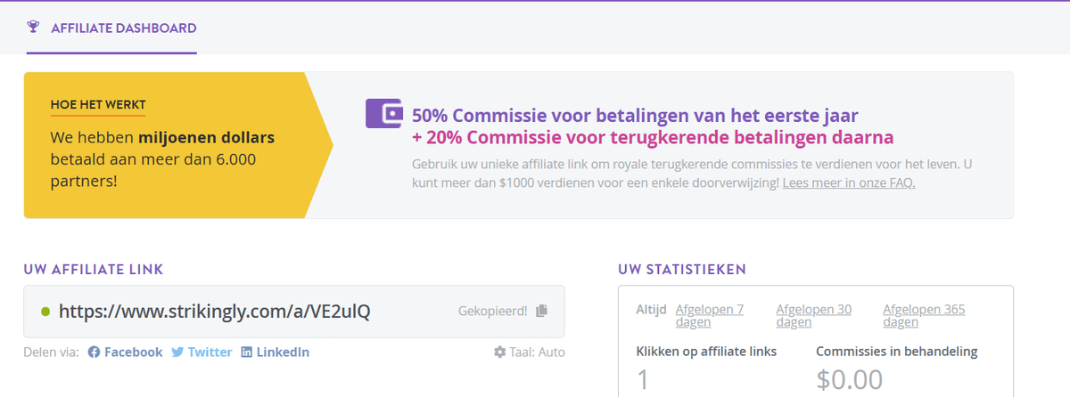 Opvallend affiliateprogramma Opvallend affiliateprogramma