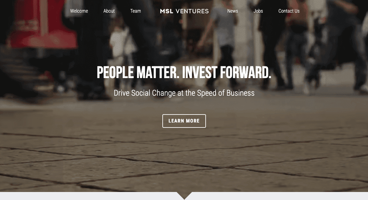 MSL Ventures: Šablona pro B2B prodej od Strikingly MSL Ventures: Šablona pro B2B prodej od Strikingly