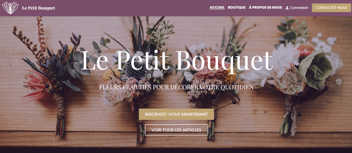 Le Petit Bouquet Template Le Petit Bouquet Template