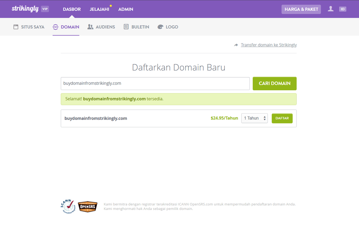 Generator Nama Domain dari Strikingly Generator Nama Domain dari Strikingly