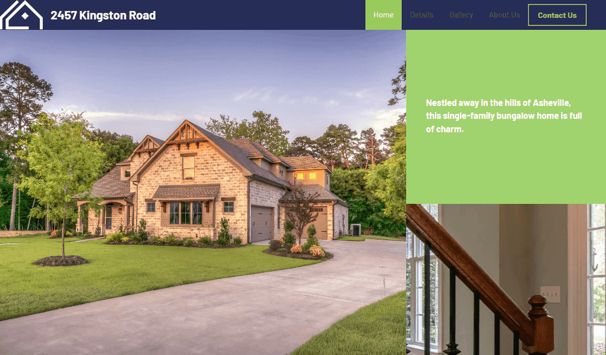 Plantilla de Kingston Road de Strikingly Plantilla de Kingston Road de Strikingly