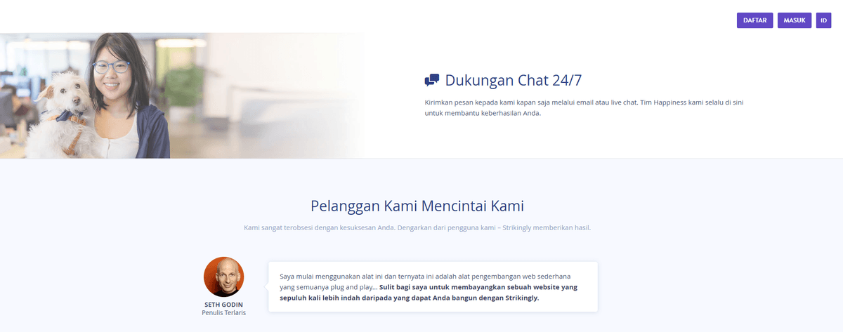 Halaman Testimoni yang Mengesankan Halaman Testimoni yang Mengesankan