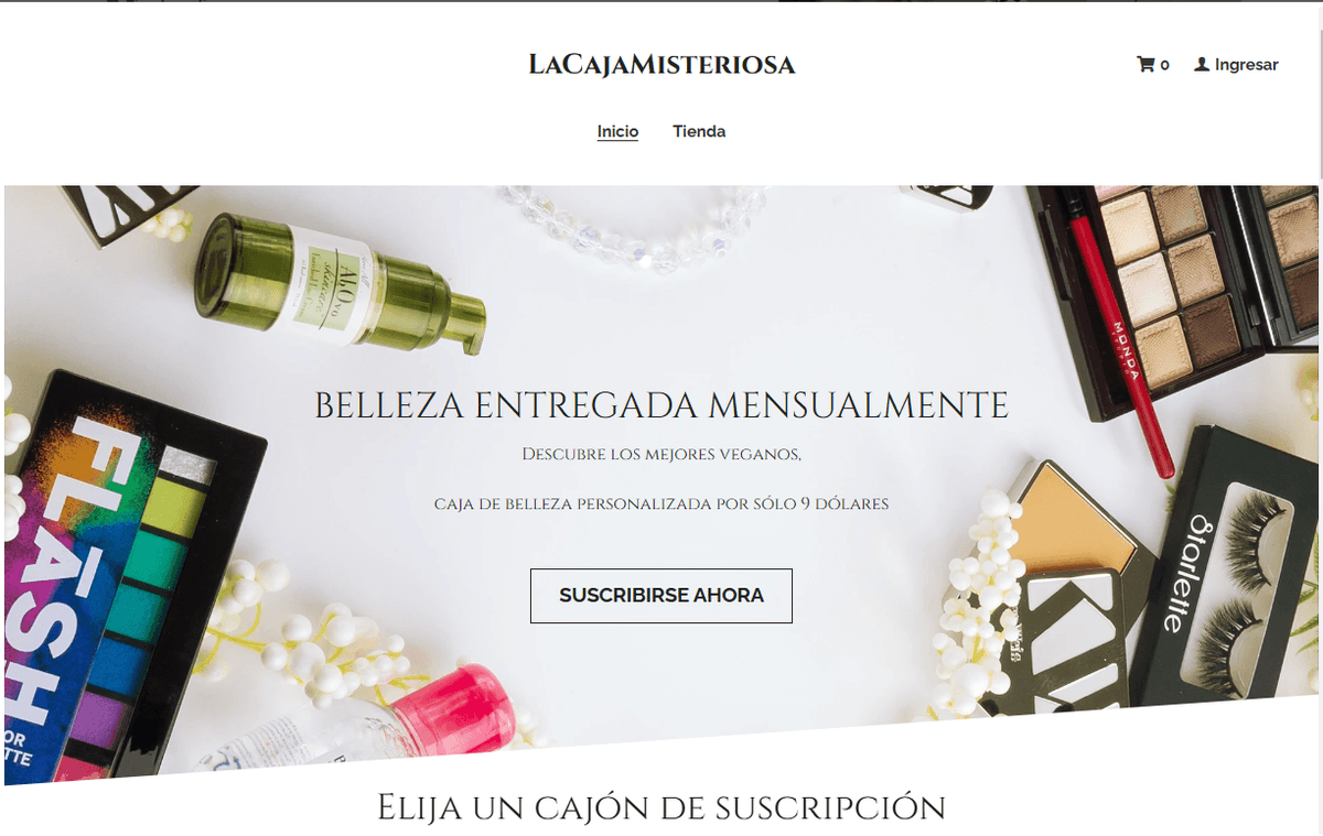 Plantilla de caja misteriosa de Strikingly Plantilla de caja misteriosa de Strikingly