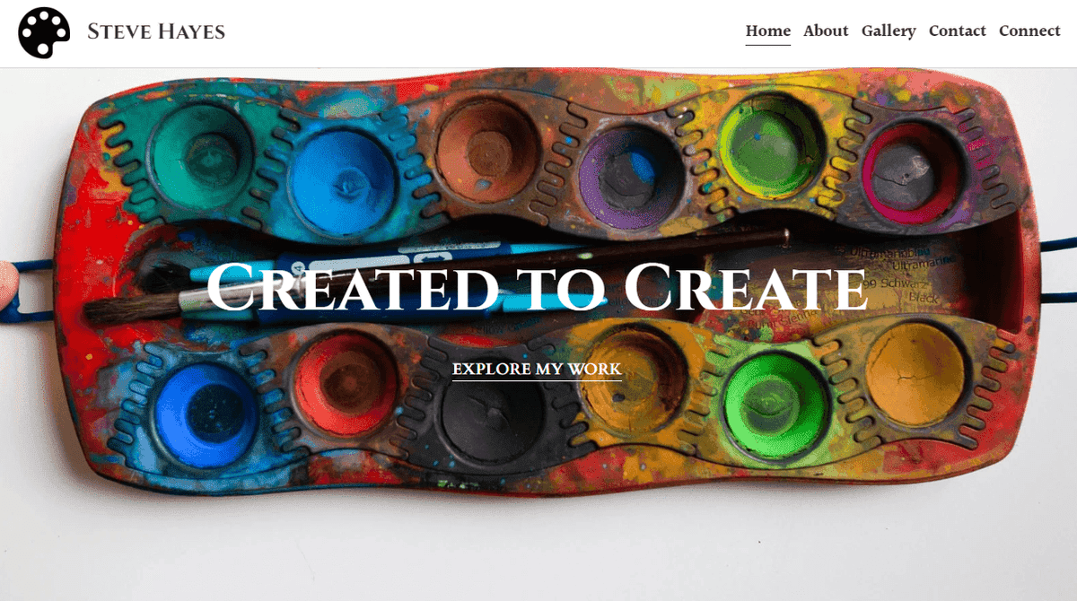 Plantilla de galería Hayes de Strikingly Plantilla de galería Hayes de Strikingly