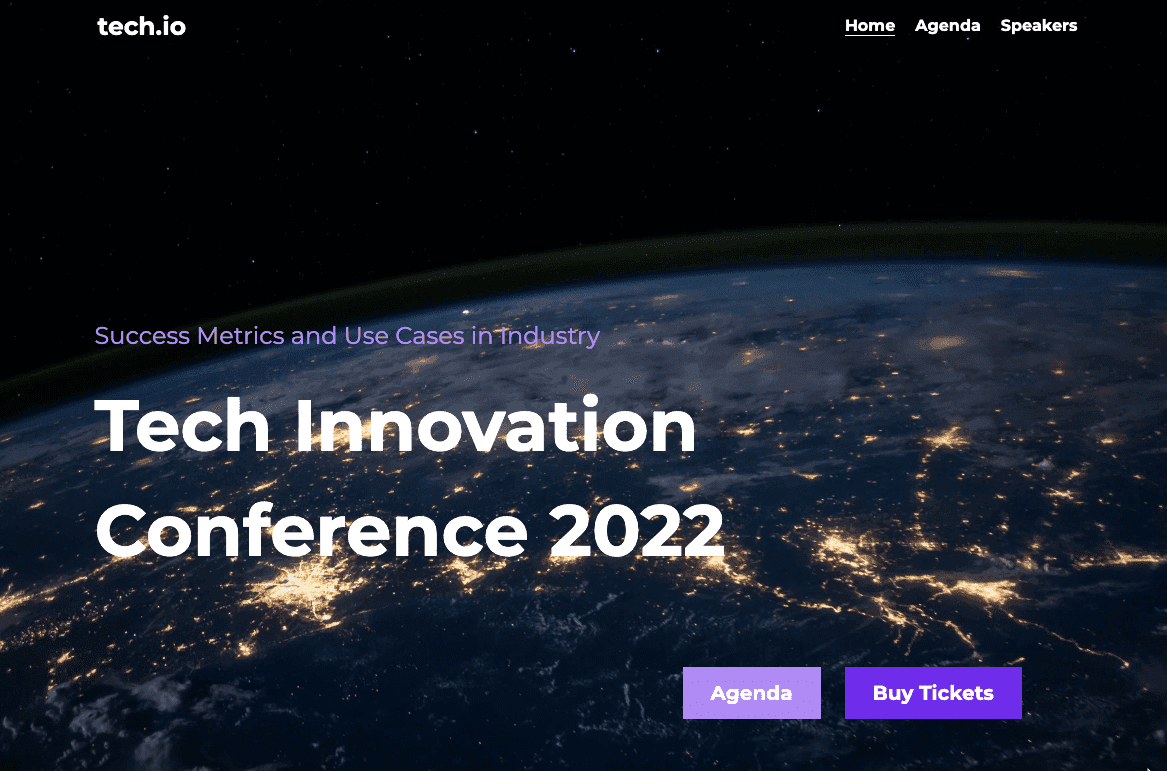 Template Tech.Io dari Strikingly Template Tech.Io dari Strikingly