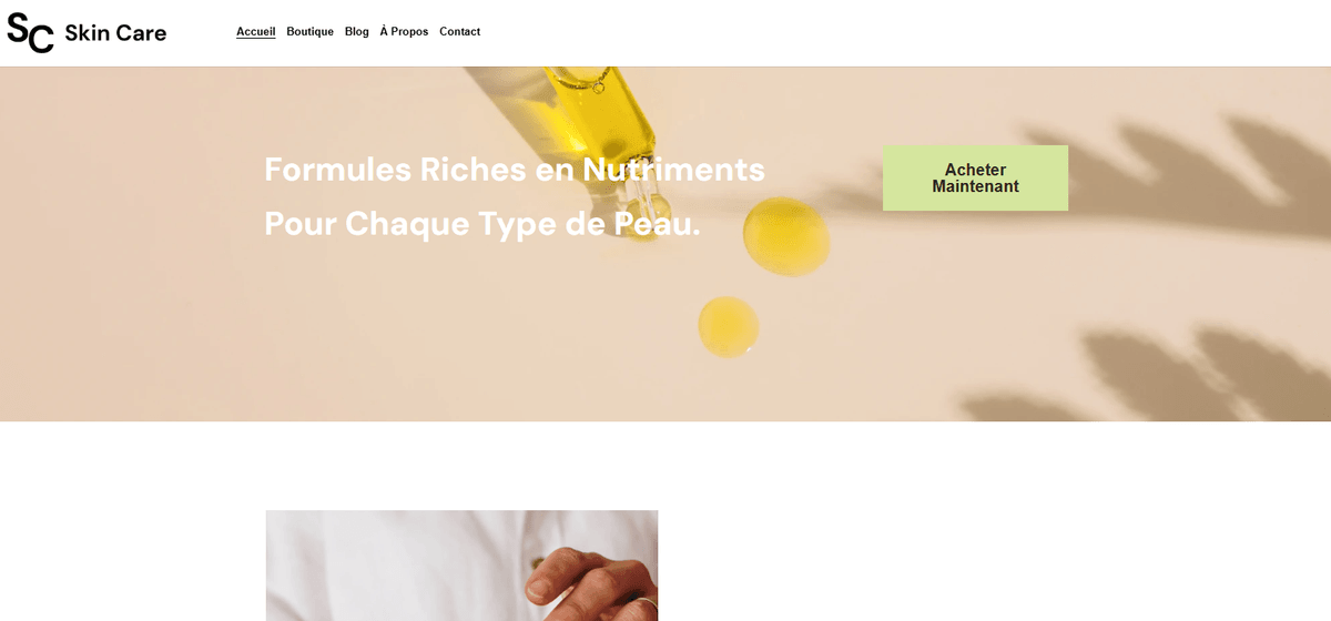 Mise en page d'une page d'accueil e-commerce équilibrant visuels et texte Mise en page d'une page d'accueil e-commerce équilibrant visuels et texte