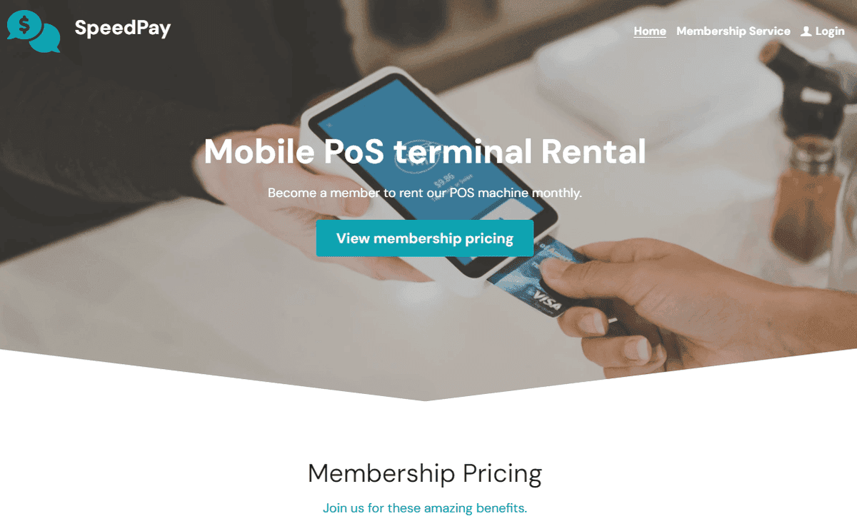 Plantilla SpeedPay de Strikingly Plantilla SpeedPay de Strikingly