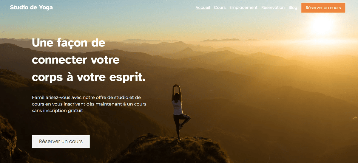Modèle de yoga Modèle de yoga