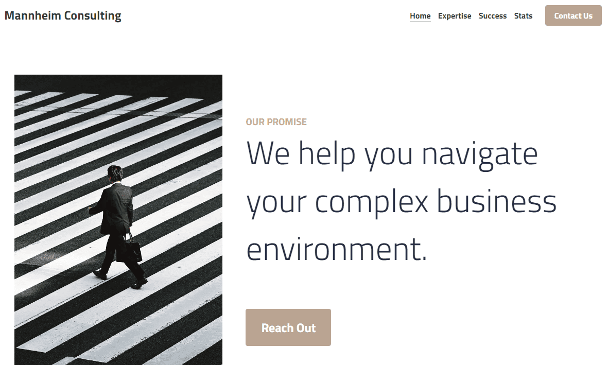 Plantilla de Mannheim de Strikingly Plantilla de Mannheim de Strikingly