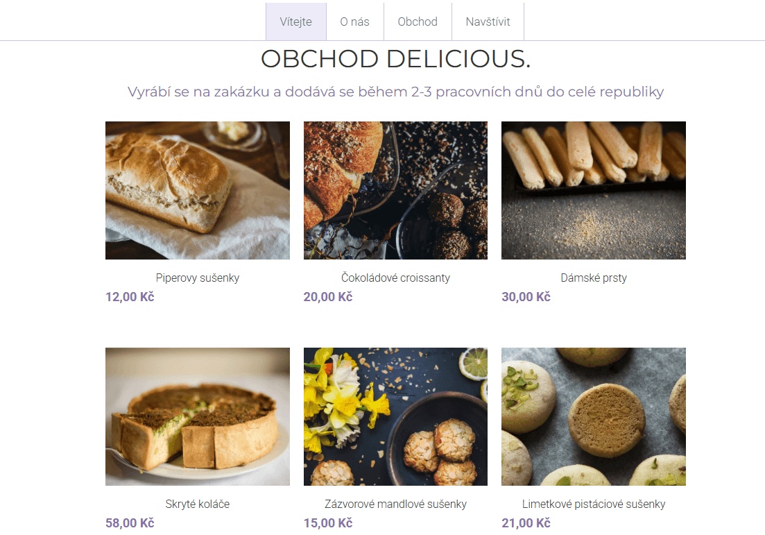 Minimální šablona internetového obchodu od Strikingly Minimální šablona internetového obchodu od Strikingly